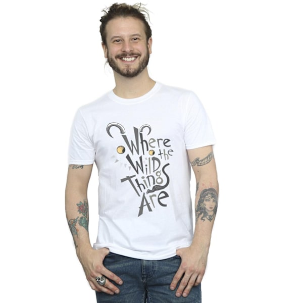 Where The Wild Things Are Herr T-Shirt med monsterlogotyp 4XL Vit White 4XL