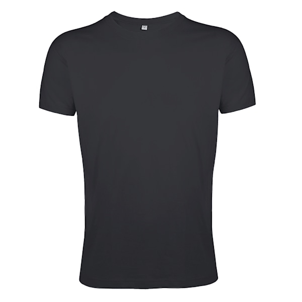 SOLS Herr Regent Slim Fit Kortärmad T-shirt XXL Mörkgrå Dark Grey XXL