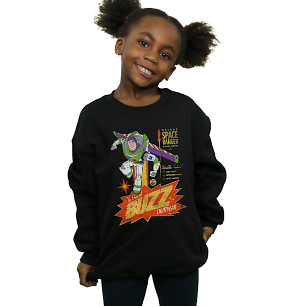 Disney Girls Toy Story 4 Den Originala Buzz Lightyear Sweatshirt White 9-11 Years