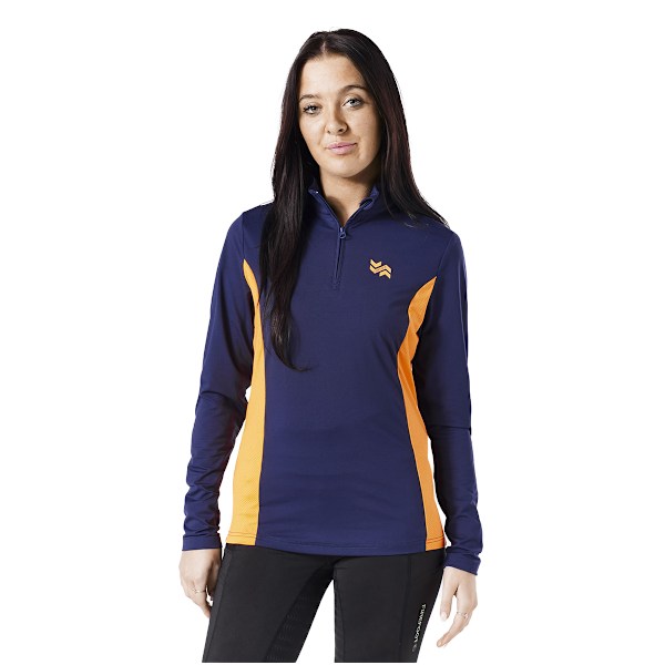 Firefoot Barn/Barn Standbury Baslager Topp S Marinblå/Orange Navy/Orange S