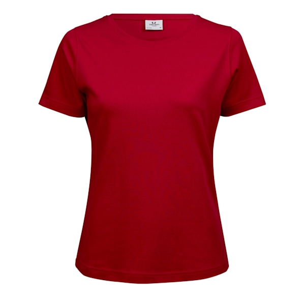 Tee Jays Dam/Dam Interlock Kortärmad T-shirt M Röd Red M