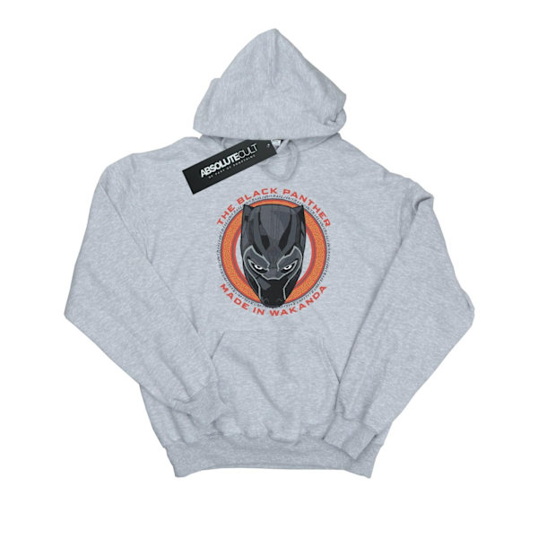 Marvel Boys Black Panther Made in Wakanda Röd Hoodie 7-8 År Sports Grey 7-8 Years