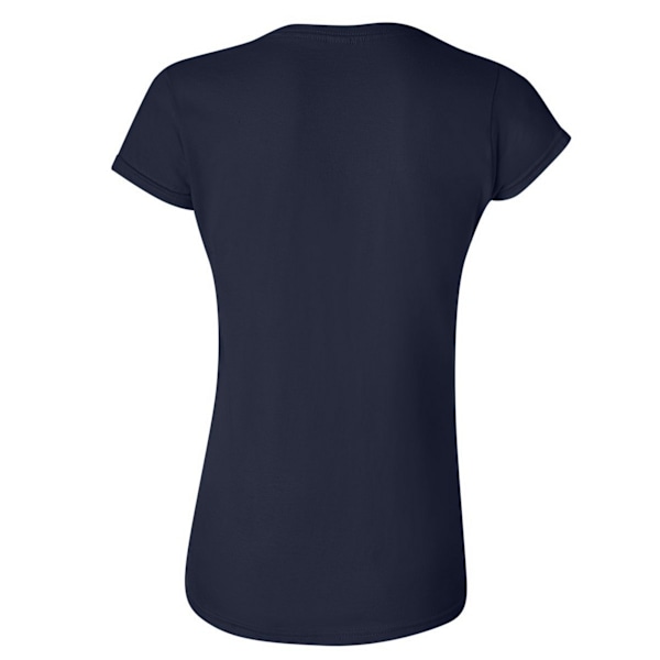 Gildan Ladies Soft Style Kortärmad T-shirt XL Marinblå Navy XL