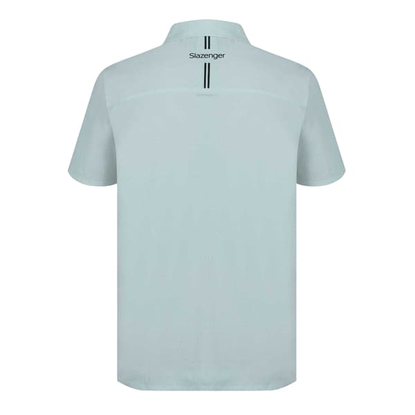 Slazenger Herr Golf Pikétröja med Kontrastränder L Grå Grey L