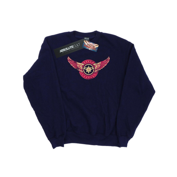Marvel Dam/Dam Captain Marvel Wings Patch Sweatshirt XXL Navy Blue XXL