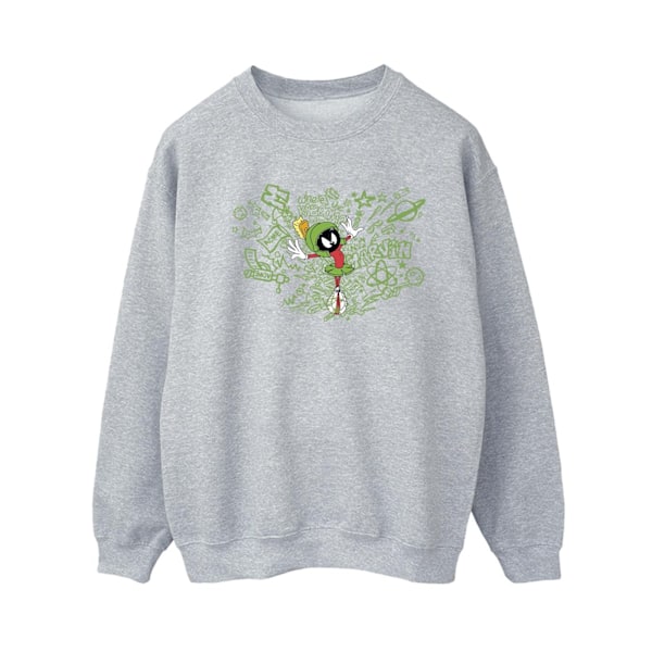 Looney Tunes Dam/Damer ACME Doodles Marvin Martian Sweatshirt XXL Sports Grey Sports Grey XXL
