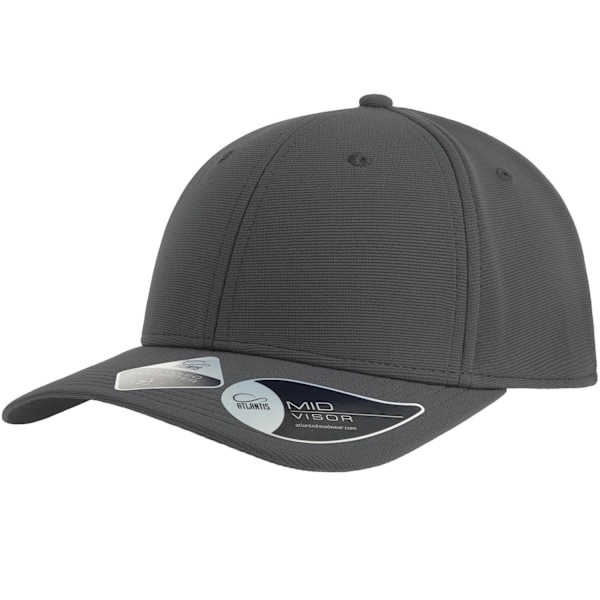 Atlantis Unisex Vuxen Sand 6 Panel Återvunnen Kepsen En Storlek Mörk G Dark Grey One Size