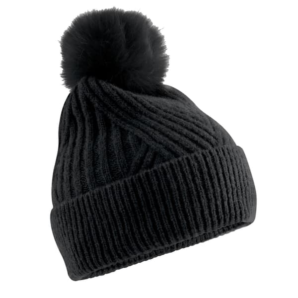 Beechfield Snow Luxe Mössa En Storlek Svart Black One Size