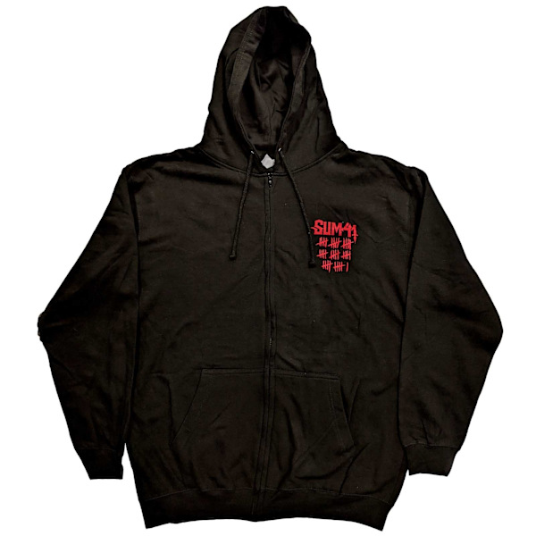 Sum 41 Unisex Vuxen Order In Decline Tour 2020 Full Zip Hoodie Black XL