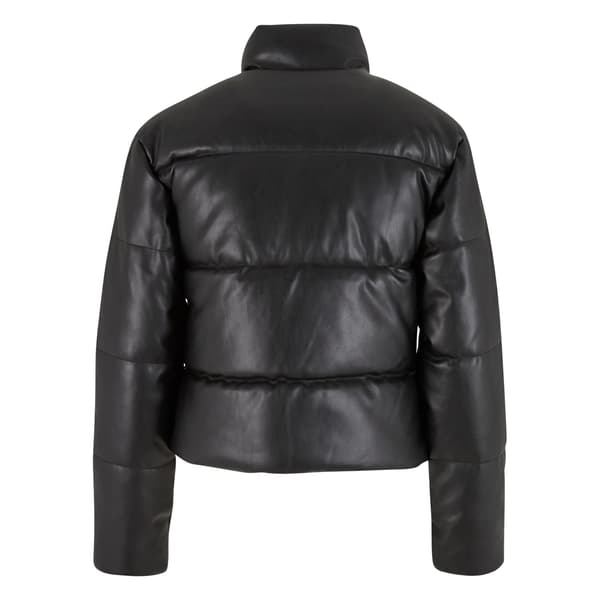 Urban Classics Puffjacka i konstläder för dam S Black S