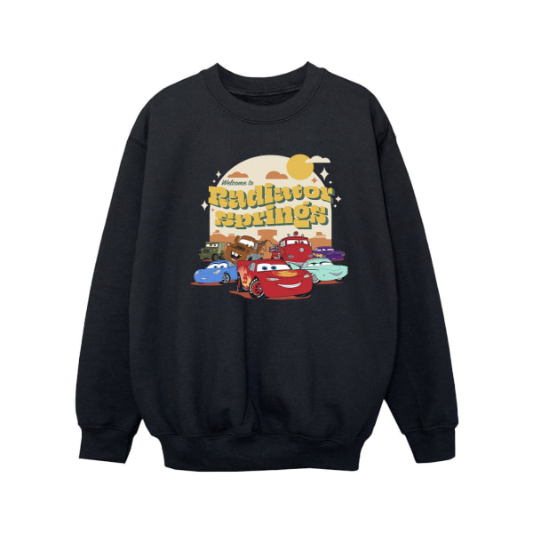 Disney Girls Cars Radiator Springs Group Sweatshirt 5-6 år B Black 5-6 Years