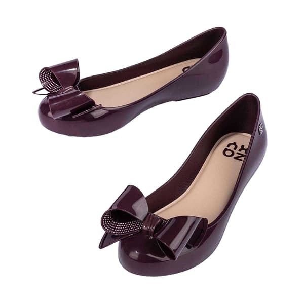 Zaxy Dam Pop Icon Ballerinaskor 6 UK Vinröd Burgundy 6 UK
