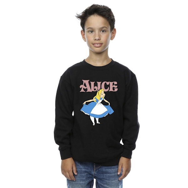 Disney Boys Alice In Wonderland Take A Bow Sweatshirt 12-13 År Black 12-13 Years