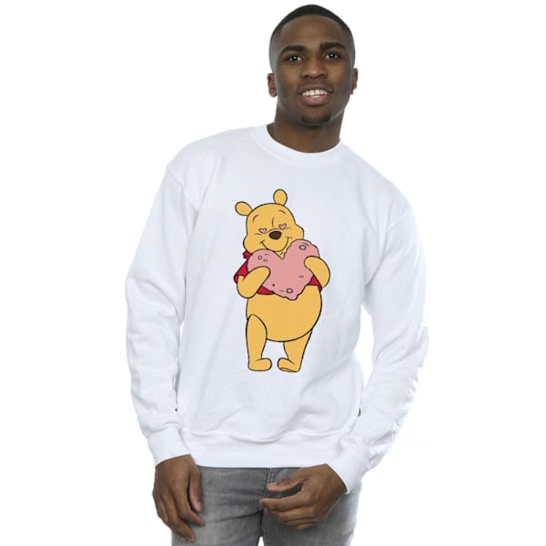 Disney Winnie The Pooh Hjärta Ögon Sweatshirt S Vit White S