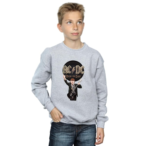 AC/DC Boys Rock Or Bust Angus Young Sweatshirt 5-6 år Sport Sports Grey 5-6 Years