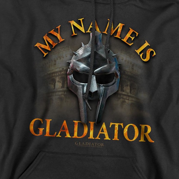 Gladiator Herr My Name Is Hoodie XXL Svart Black XXL