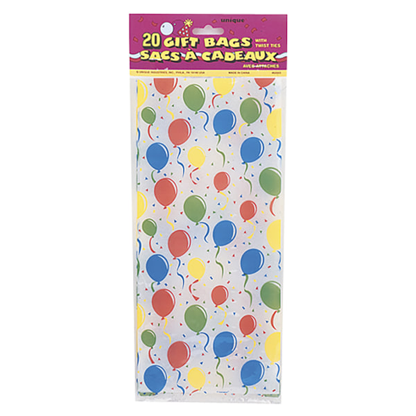 Unik partyballongdesign celloväskor (paket med 20) One Size Mu Multicoloured One Size