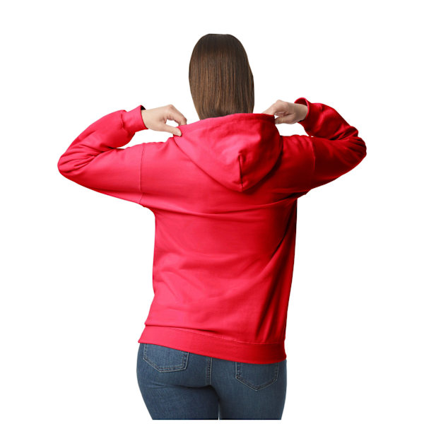 Gildan Unisex Adult Softstyle Fleece Midweight Hoodie 4XL Röd Red 4XL