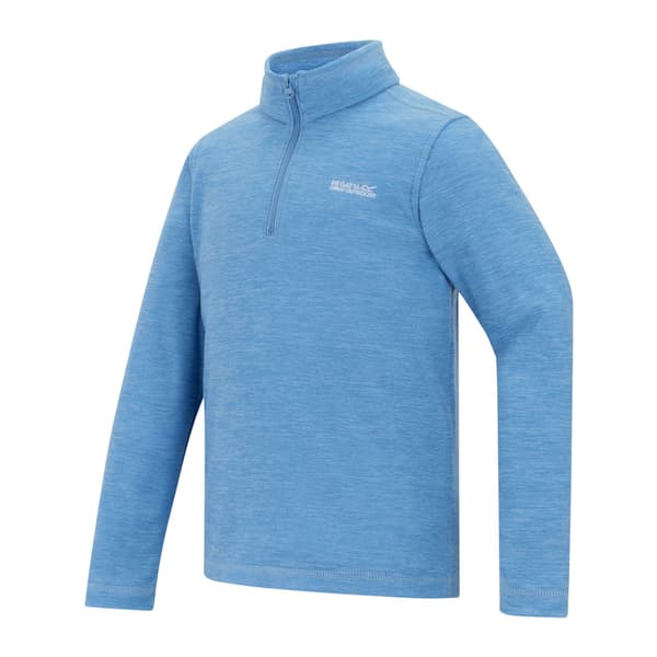 Regatta Barn/Kids Hot Shot Quarter Zip Fleecetopp 5-6 år Washed Denim 5-6 Years