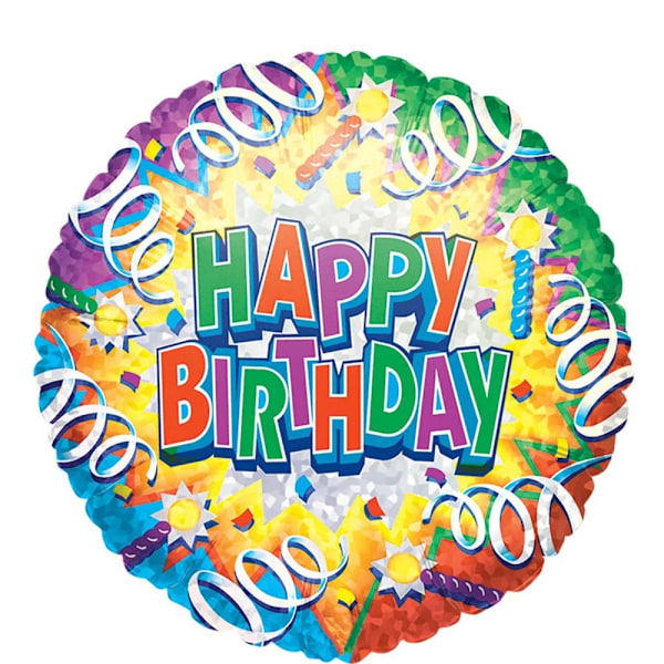 Amscan Explosion Happy Birthday Party Plates (8-pack) En storlek Multicoloured One Size