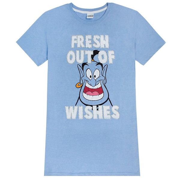 Aladdin Dam/Dam Genie Fresh Out Of Wishes Nattklänning 18- Blue 18-20 UK