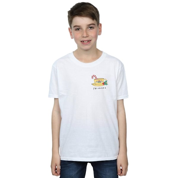 Friends Boys Jul Kaffe Mugg Bröst Tryck T-Shirt 7-8 År White 7-8 Years