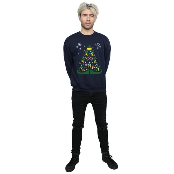 Elf Julgran Sweatshirt XL Marinblå Navy Blue XL