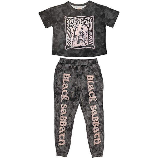 Black Sabbath Dam/Dam Psycho Lång Pyjamas Set S Charcoal G Charcoal Grey S