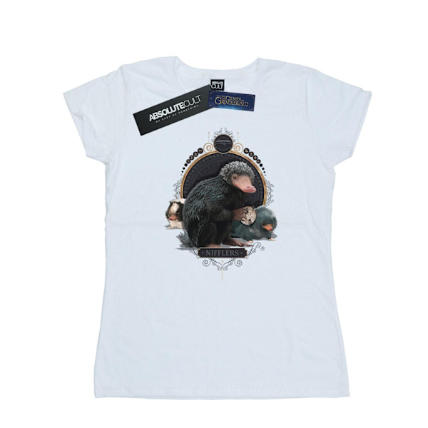 Fantastiska vidunder Kvinnor/Damer Baby Nifflers Bomull T-shirt S W White S