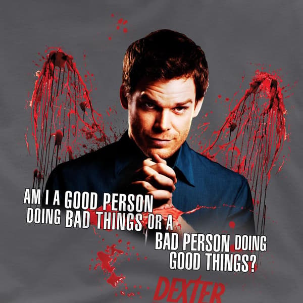 Dexter Herr Good Bad T-Shirt M Kolgrå Charcoal M