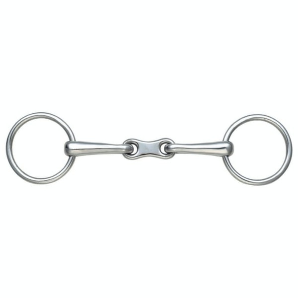 Shires French Link Horse Bradoon Bit 5in Silver Silver 5in