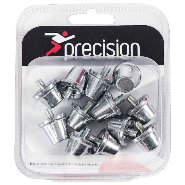 Precision Alloy Football Boot Studs Set (Pack om 6) One Size Si Silver One Size