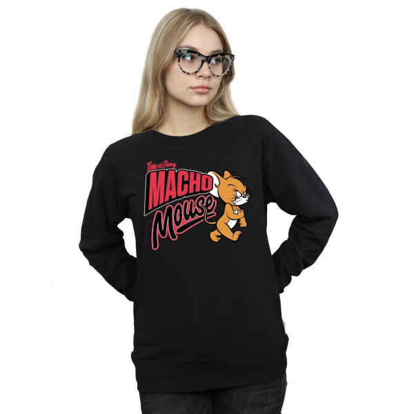 Tom And Jerry Dam/Damer Macho Mouse Sweatshirt S Svart Black S