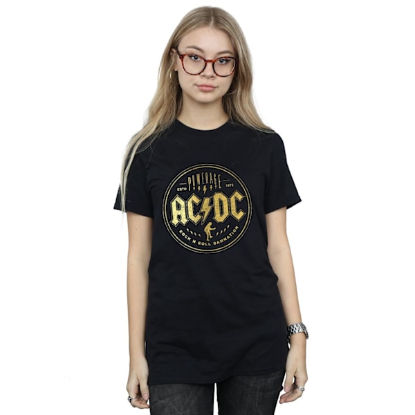 AC/DC Damnation Dam T-shirt i bomull för kvinnor/damer Black M