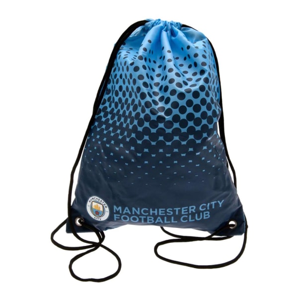 Manchester City FC Official Football Fade Design Gym Bag One Si Light Blue/Navy One Size