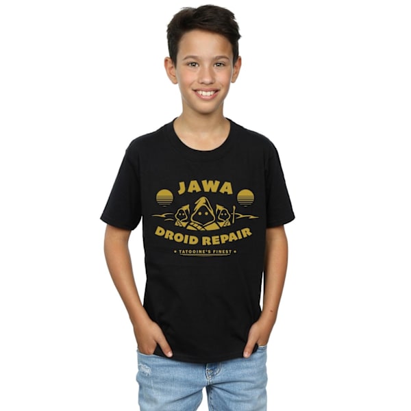 Star Wars Boys Jawa Droid Repair T-shirt 7-8 år Svart Black 7-8 Years