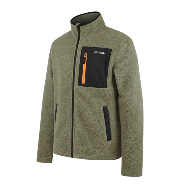 Gul Herr Mönstrad Bröstficka Jacka M Khaki Khaki M