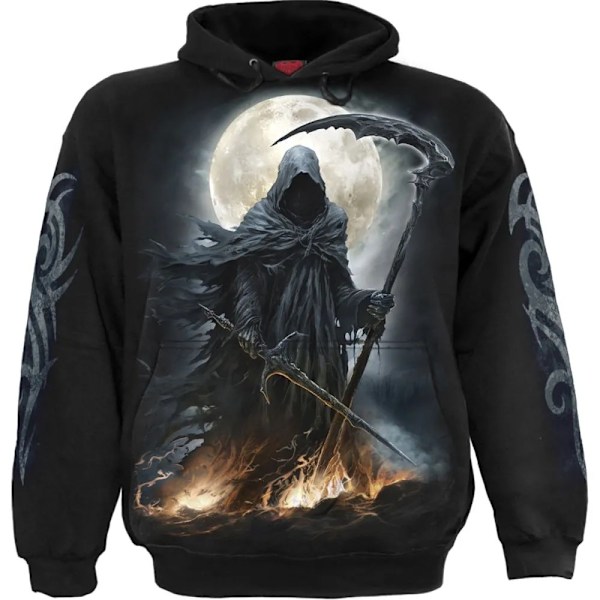 Spiral Direct Unisex Adult Shadow Rider Hoodie XL Svart Black XL