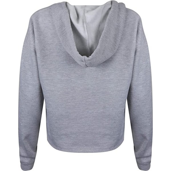 Marvel Womens/Ladies Box Logo Crop Hoodie M Sports Grey Sports Grey M