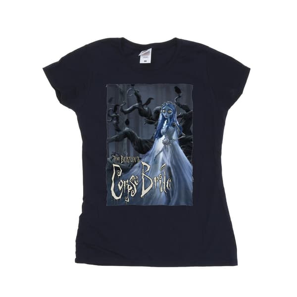 Corpse Bride Dam/Dam Bröllopsklänning Affisch Bomulls T-shirt X Navy Blue XL