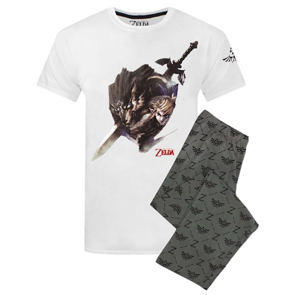 The Legend Of Zelda Herr Pyjamas Set M Vit/Grå/Svart White/Grey/Black M