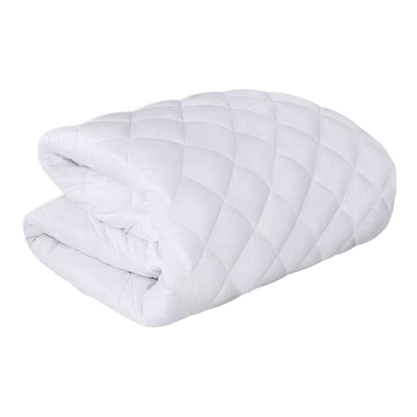 K Collection Quiltat Madrasskydd King Vit White King