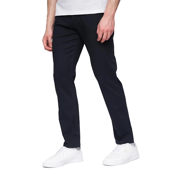 Henleys Mens Visit Chinos 34R Svart Black 34R