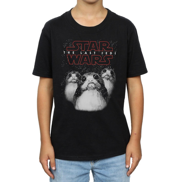 Star Wars: The Last Jedi Boys Porg T-shirt i bomull 9-11 år Bl Black 9-11 Years