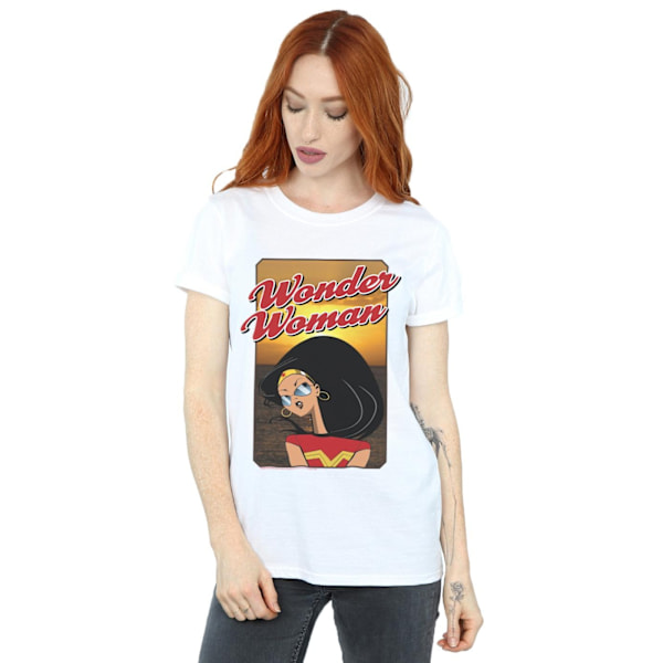 DC Comics Dam/Kvinnor Wonder Woman Sunset Bomull Boyfriend T- White M