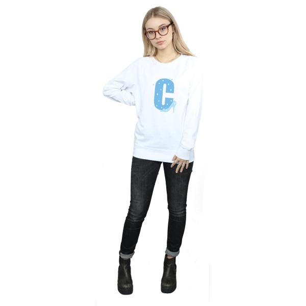 Disney Alfabetet C för damer/damer är för Askungen Sweatshirt L White L