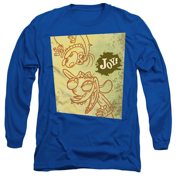 Ren & Stimpy Unisex Vuxen Joy! T-Shirt XL Royalblå Royal Blue XL