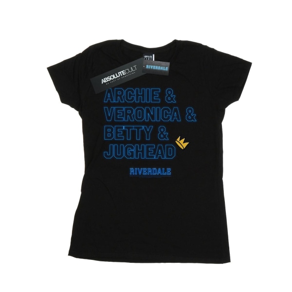 Riverdale Dam/Dam Karaktärsnamn Bomull T-shirt M Svart Black M