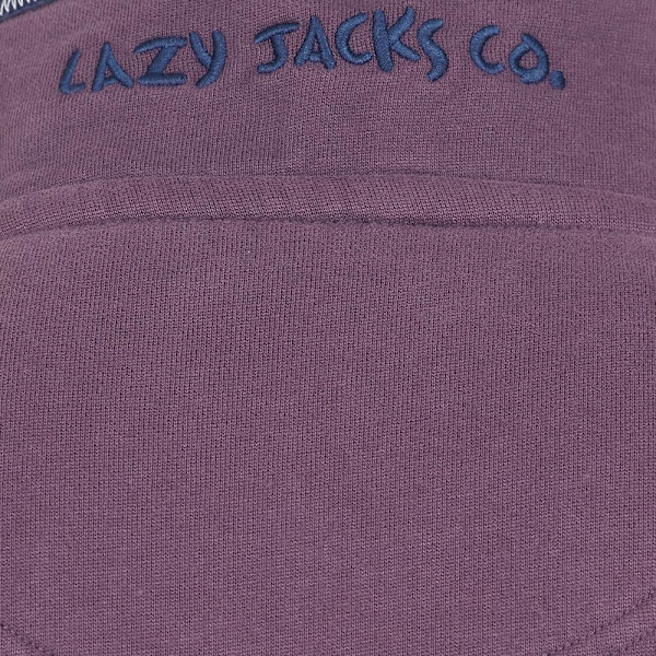 Lazy Jacks Herr Quarter Zip Sweatshirt S Grape Grape S