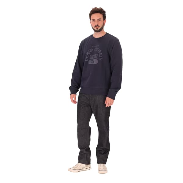 Diesel Herr Division Logotyp Tröja L Blå Blue L